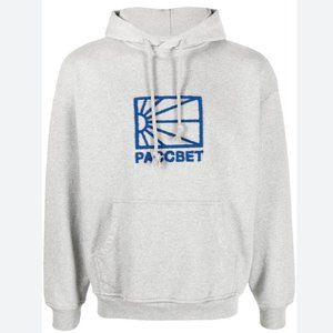 Rassvet (PACCBET) Flocked Logo Window Hoodie Grey Blue